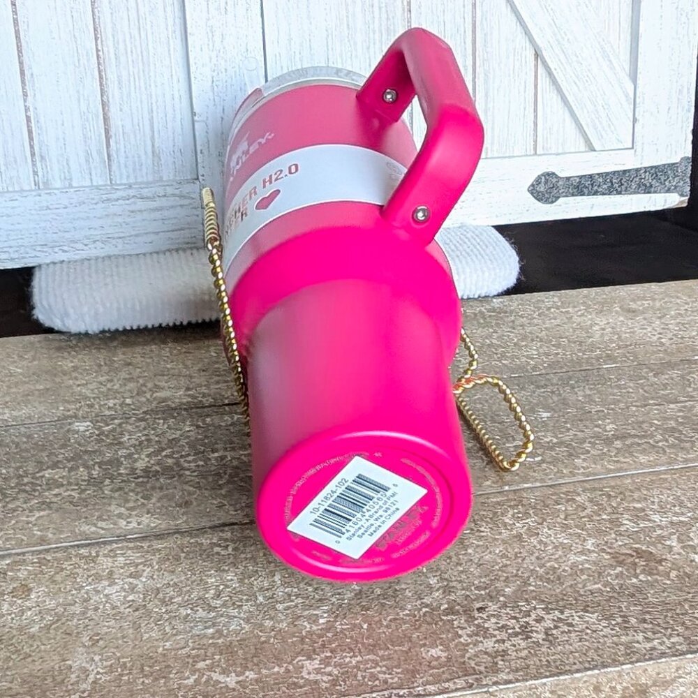 NWT Stanley Valentine’s Day Cosmo Pink 40oz Tumbler + Custom Bow/Boot 🎈💕 - Picture 11 of 11